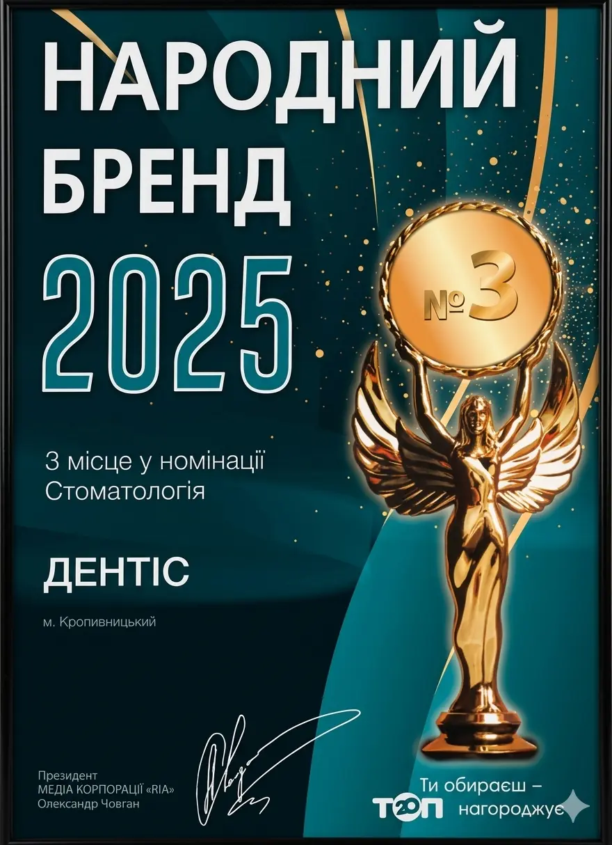 Найкраща стоматологічна клініка Dentis 2025