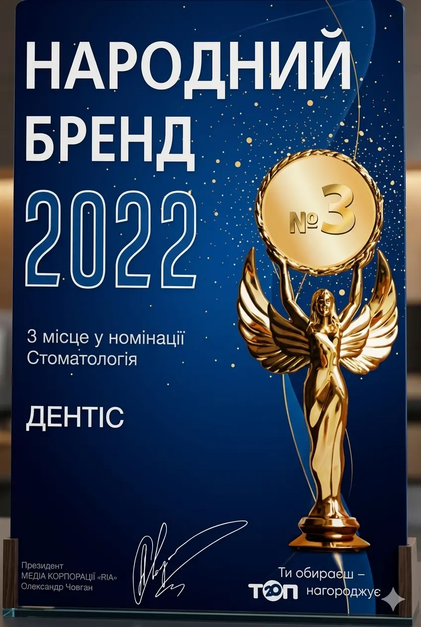 Найкраща стоматологічна клініка Dentis 2022